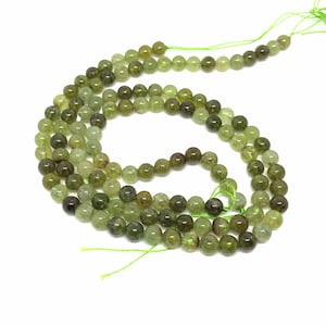 Natural Tsavorite Bead, 7mm Green Garnet, Top Quality Garnet Bead, January Birthstone, Gift For Women (# 1139)