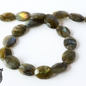 Labradorite 18x25 Faceted Oval, Huge size, very creative 100% Natural, calibrated Beads, Necklace, for jewelry making# 499