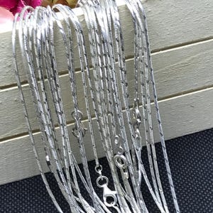 Snake Chain, 925 Sterling Silver, Snake Chain Necklace, Italian Chain For Men, Gift For Women, 16 to 24 Inch Chains (MGR-30-S-16-24")