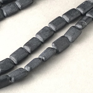 Onyx Bead, 10X14MM matte finish rectangle Onyx beads For Jewelry making, onyx gemstone Necklace Mens
