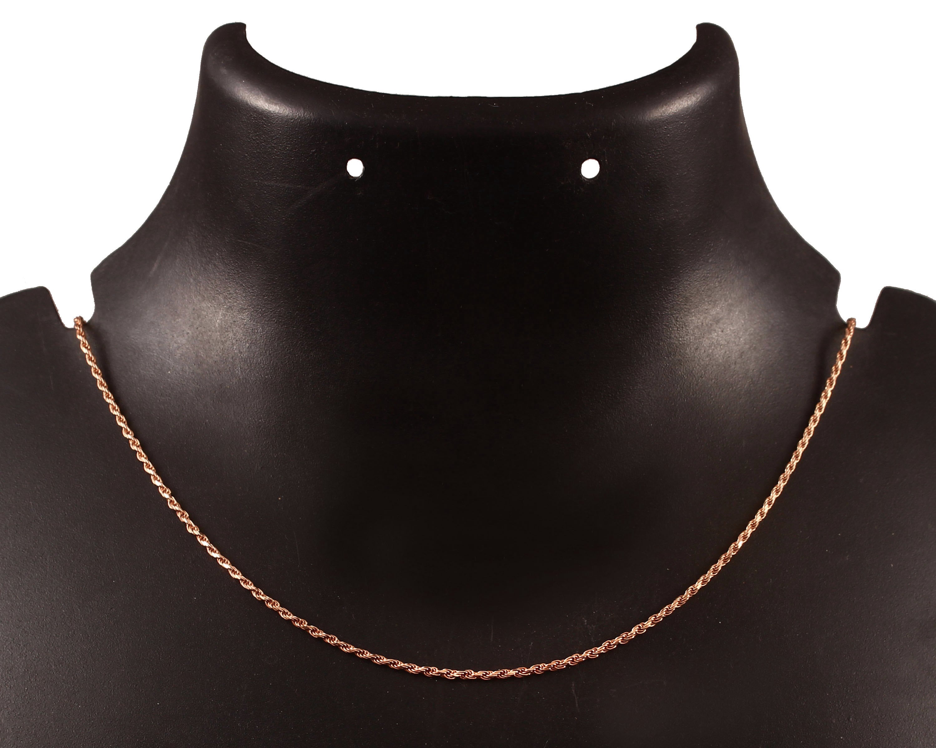 Rope Chain, 925 Sterling Silver With Rose Gold Plated Rope Chain ...