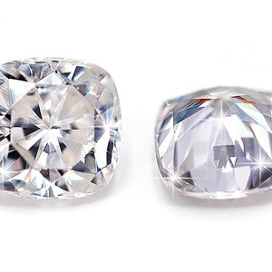 Moissanite Gemstone, Loose d color Cushion Cut Moissanite For Jewelry, 6MM/7.5MM/8.5MM Brilliant Stone, December Birthstone