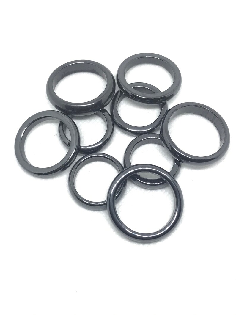 Hematite Rings ,Ready to wear or design with your creativity,size 4.5 to 9.5 to 11 Save Big time Shipping on multiple Ring purchase(JB-0086) 