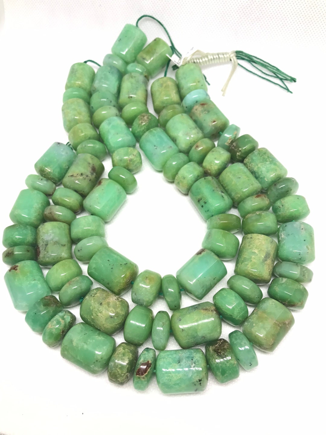 Chrysoprase Layout combination of Barrel and Rondele 17mm16 - Etsy