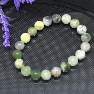Natürliches Aquamarin Armband,10mm Glatt Aquamarin Perlen Armband für Frauen,Herren Armband,Unisex Armband,dehnbares Armband,Geschenk für Sie
