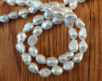 Beautiful Natural  baroque  Fresh waer pearl 10x12.5 mm ( AYS-00021PRL-A )