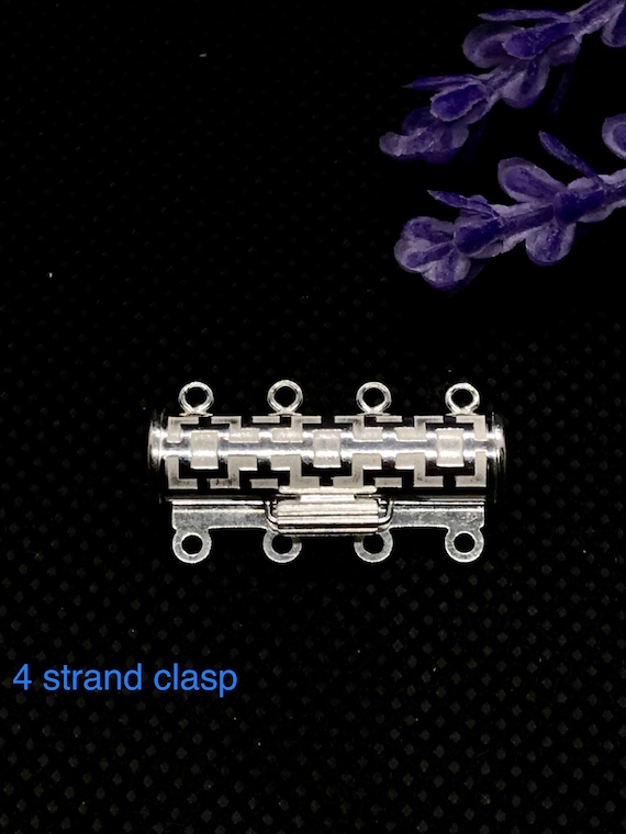 Tube Clasp - 4 Strand, 1pc Tube Clasp - 4 Strand, 1pc