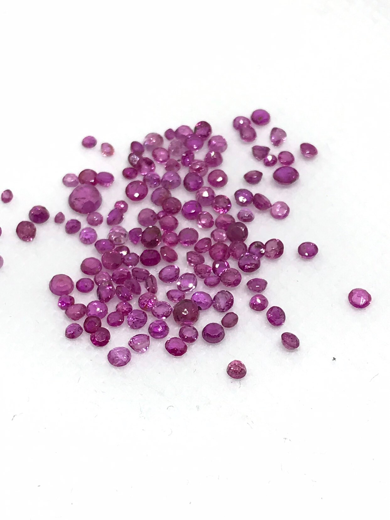 Natural Red Ruby, Round Shape Ruby, 2mm to 2.75mm Round Cut Ruby