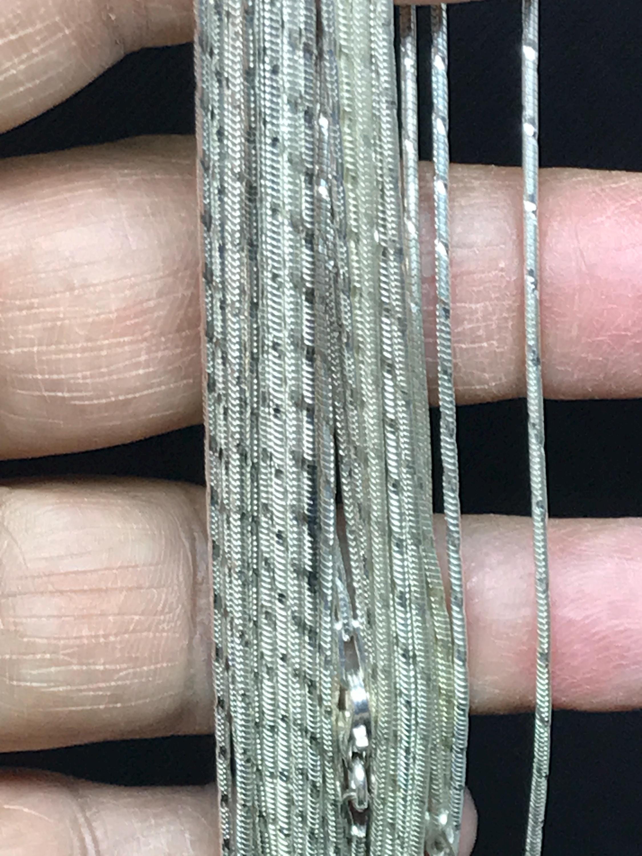 スネークチェーン、925スターリングシルバー、スネークチェーン 