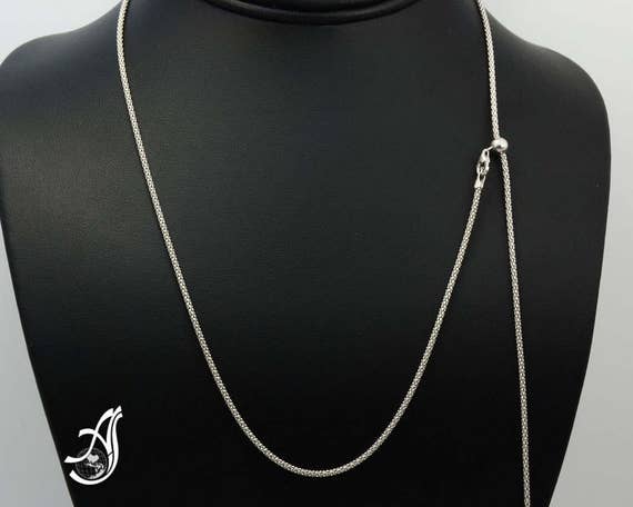 Stainless Steel Popcorn Chain Necklace - 18" X 2mm, Lobster Clasp, Unisex Fashion Jewelry For Men & Women