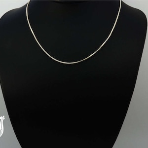 Chaîne de boîte en argent, collier de chaîne de boîte, argent sterling 925, chaîne de boîte pour pendentif, chaîne pour collier, cadeau pour femme, chaîne italienne