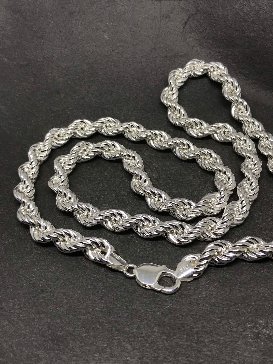 ★HARANG★ HR 28901N_Silver Rope Chain Necklace (thick rope) il_1080xN.2383936156_n7pn.jpg