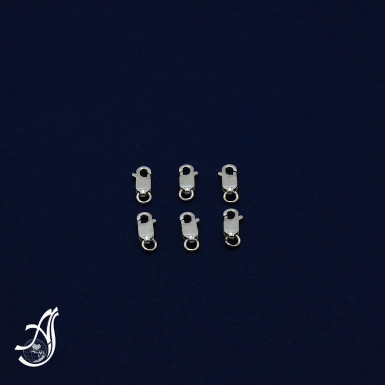 Sterling Silver 11.4mm Lobster Clasp Package of 10 pcs