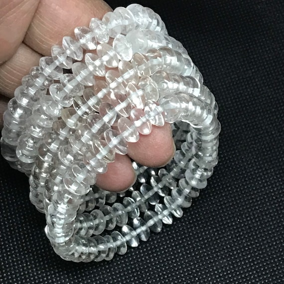 HZLXF1 Braccialetto for Perline di Cristallo Rosa in Pietra Naturale Braccialetto Rotondo Perline Adatto for la Maggior Parte delle Donne Accessori (Main Stone Color : Beads 8mm, Metal Color : Pink