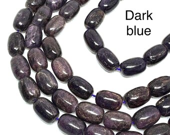 14x10 mm Natural sugilite Beads,  oval / Barrel sugilite Cabochon Beaded Necklace,  16 Inch Purple Gemstone Bead Strand, High Quality Bead