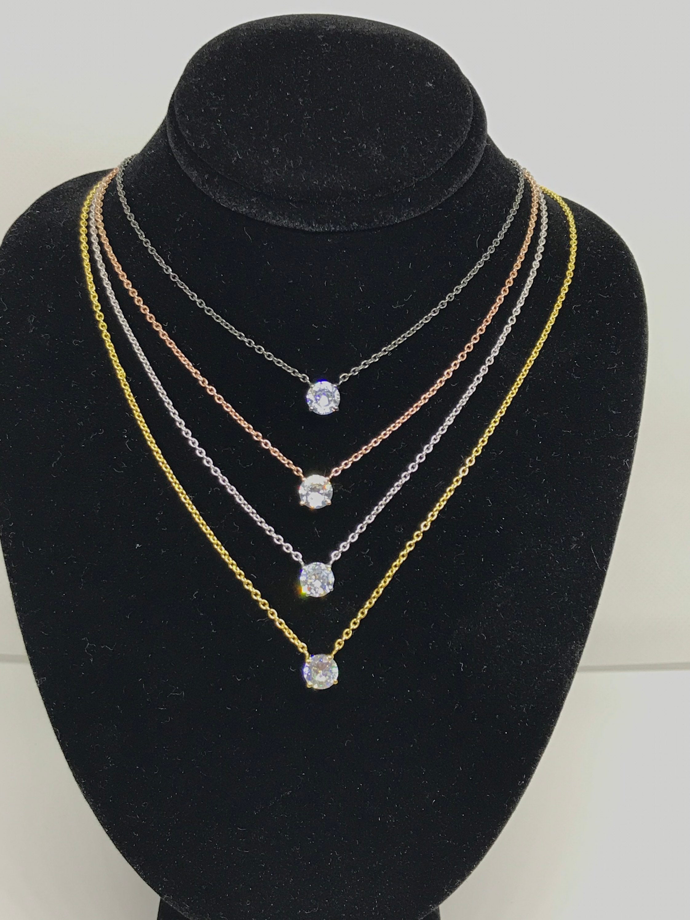 Cubic Zircon Pendant,multi Color Sterling Silver Pendant for
