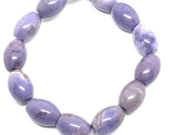 Rare 100% Natural  purple - levender Jade - jadite Oval  Beads,  Bead Necklace, For Women, Beads For Jewelry Making 18.2x13 mm