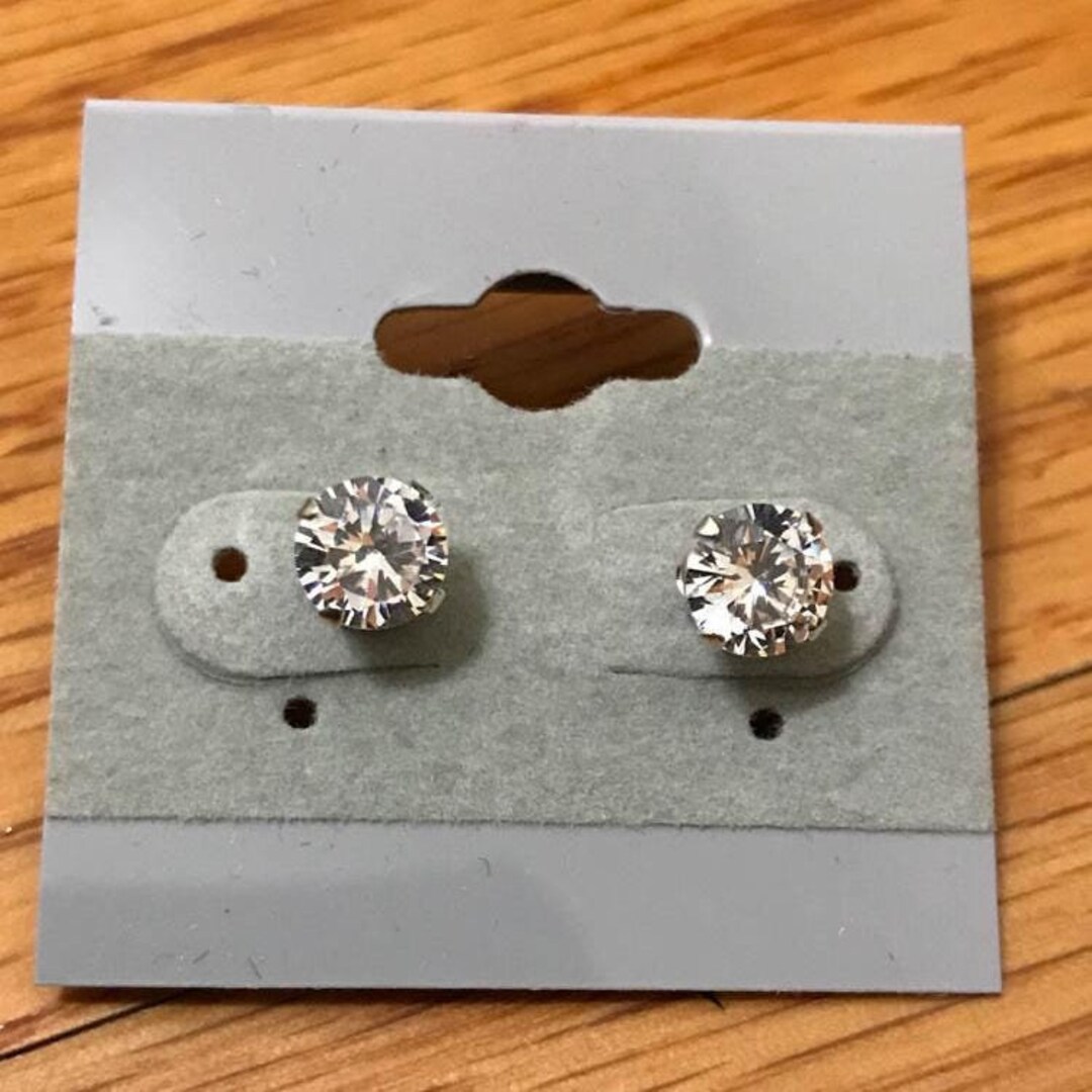 Boucles D'oreilles Zircone Cubique : Clous D'oreilles Ronds Ronds