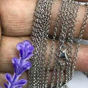 Kabel, Rolo Silberketten, 925 Sterling Silber, Kabel Kettenhalskette Männer / Frauen, Kette für Anhänger, italienische Kettenhalskette (Rollo-25-RH)
