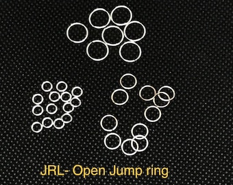 925 Sterling Silver open Jumps Rings, 4 to 8 mm, 22 Guage,  connector For Jewelry Making, # JRL