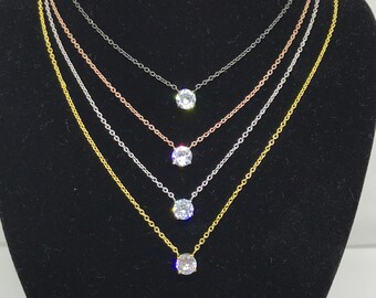 Cubic Zircon Pendant,multi Color Sterling Silver Pendant for Cubic Zircon Pendant,multi Color Sterling Silver Pendant for