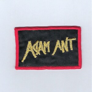 Vintage British Rock Band Adam Ant Patch