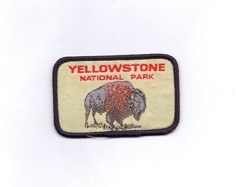 Vintage YellowStone National Park with Buffalo Patch