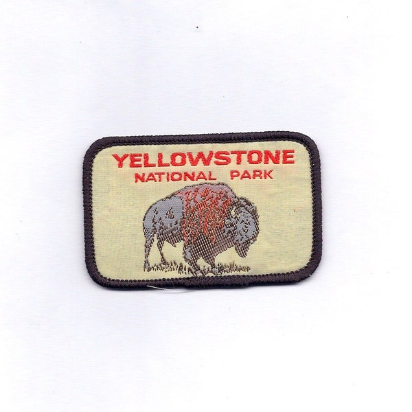 Vintage YellowStone National Park with Buffalo Patch