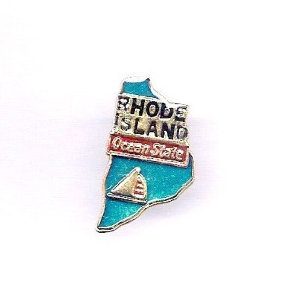 Vintage Rhode Island Ocean State Hat/Lapel Pin