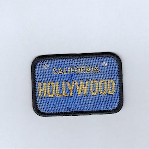 Vintage Hollywood California License Plate Patch