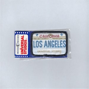 Vintage Los Angeles Universal Studios California License Plate Patch