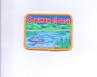 Vintage Columbia Gorge Cascade Locks Oregon Patch
