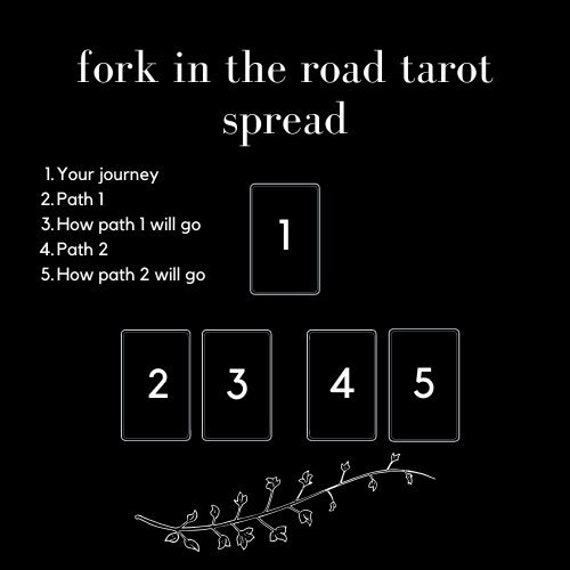 Fork In The Road Tarot Spread Etsy