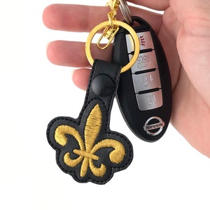 Louisiana Key Chain High Quality Thick Metal State Key Ring 