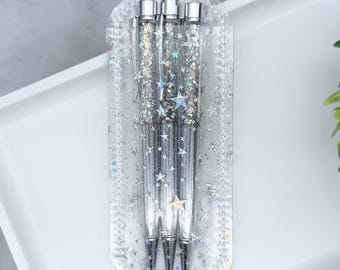 Clear Jelly Pen Sleeve, Pen sleeves for planners, Desk organization