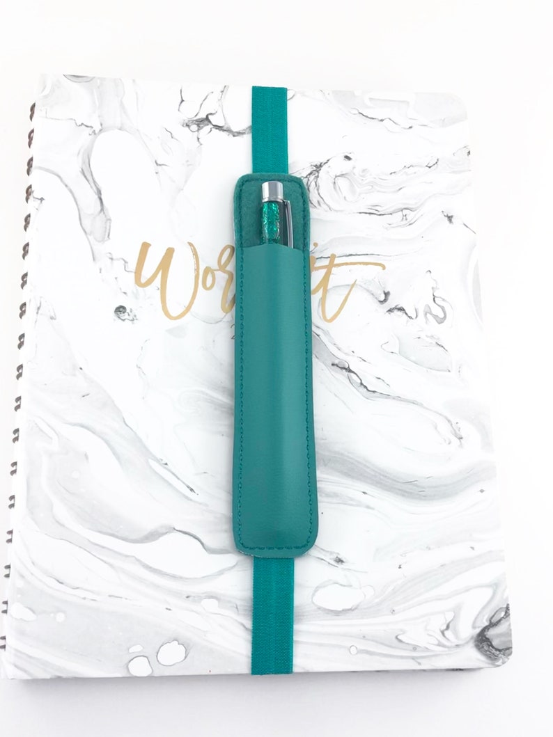 teal pen holder