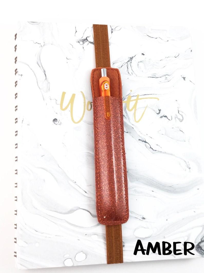 Jewel Tones Notebook Pen Holder Planner Pen Holder Band Etsy
