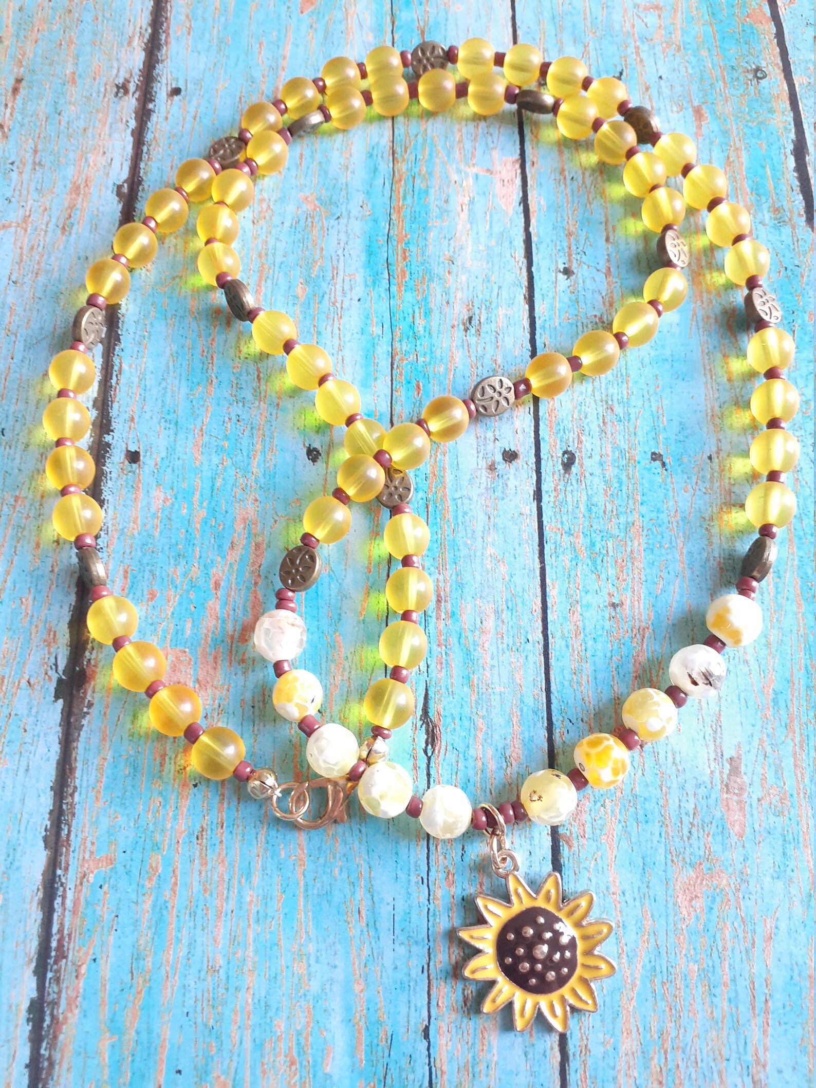 Sunflower Jewelry Set Etsy