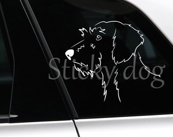 Wire-haired Dachshund - Teckel sticker dog silhouette