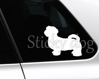 Shih Tzu silhouette dog sticker