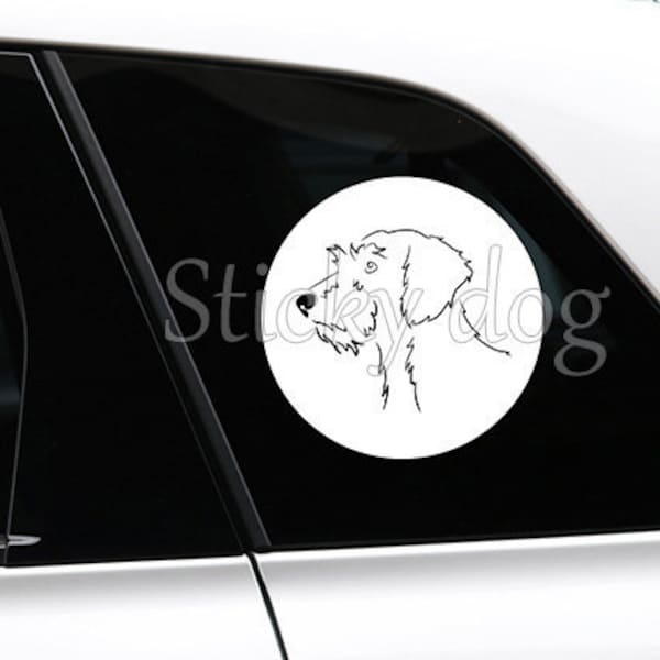 Wire-haired Dachshund - Teckel sticker dog silhouette