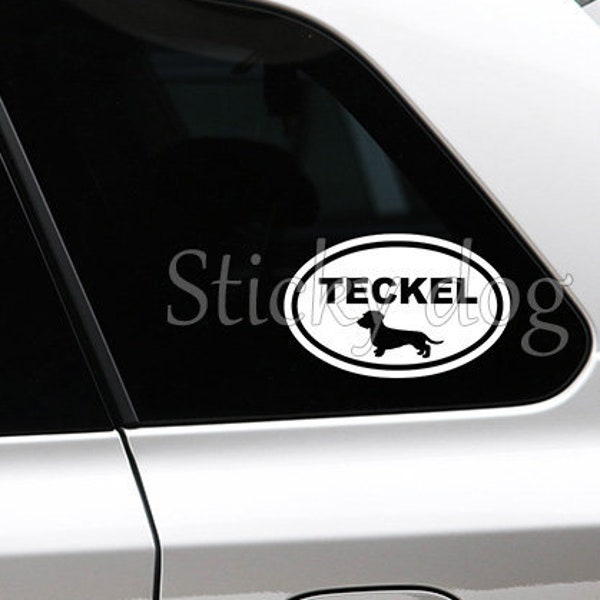 Wire-haired Dachshund - Teckel sticker dog silhouette