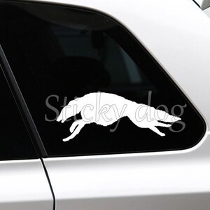 Barzoi rennend honden silhouet sticker