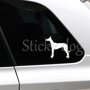 Aufkleber Hundesilhouette Podenco Ibicenco