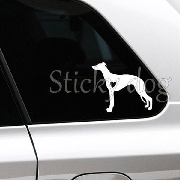 Whippet Silhouette Hunde Aufkleber