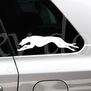 Galgo Español silhouette dog sticker