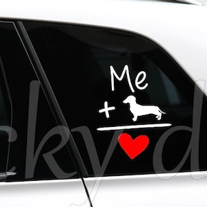 Short-haired Dachshund - Teckel sticker dog silhouette