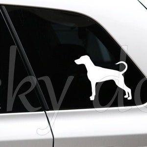 Dobermann silhouette dog sticker