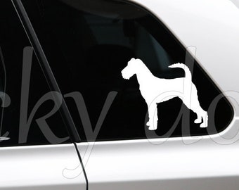 Irish Terrier dog silhouette sticker