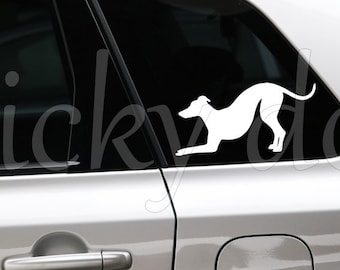 Whippet silhouette dog sticker